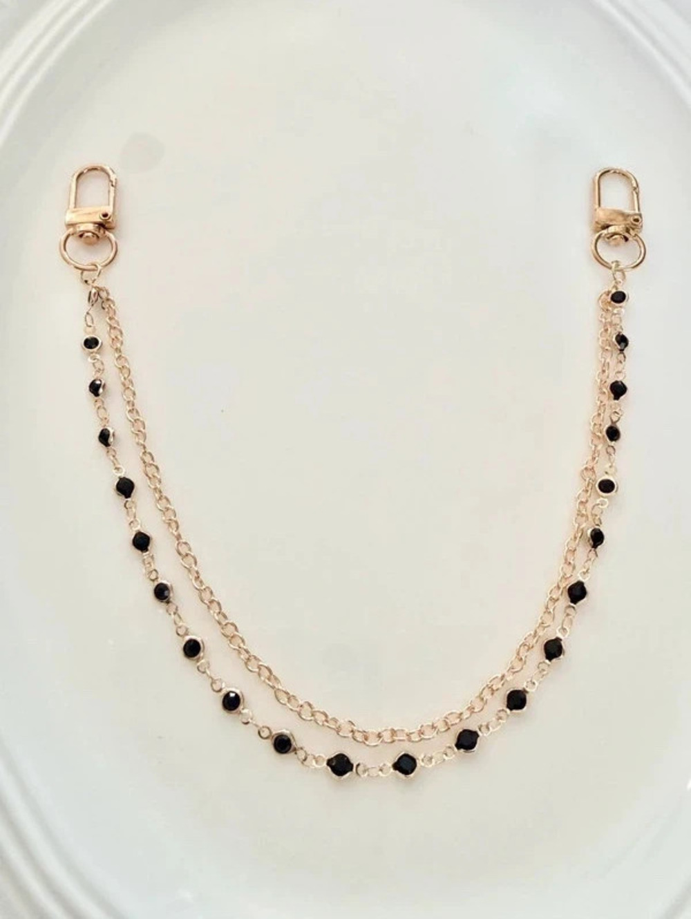 Black and Gold Purse Charm Chain Handbag Charm Bag Charm C1